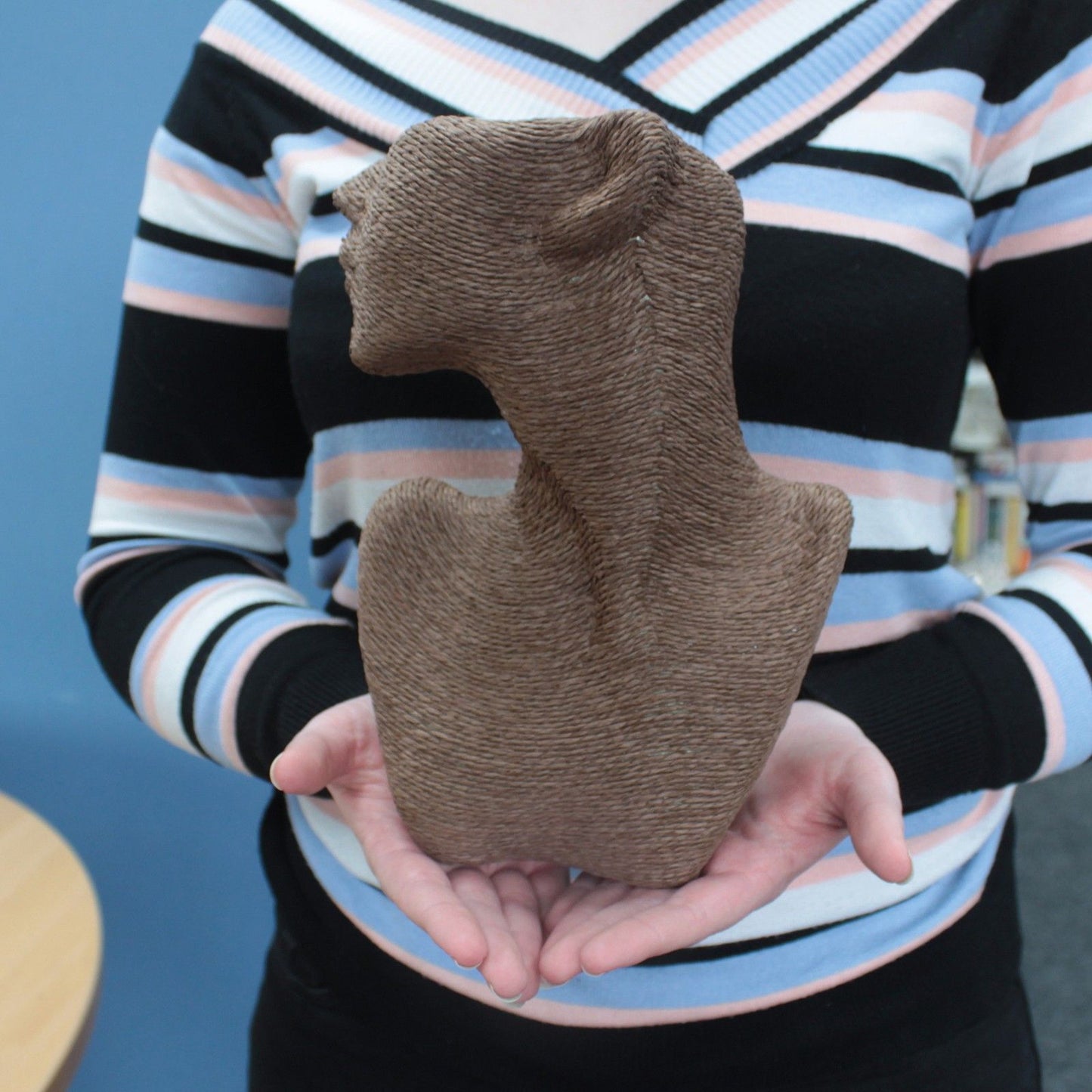 Classic Earring & Necklace Bust - Chocolate