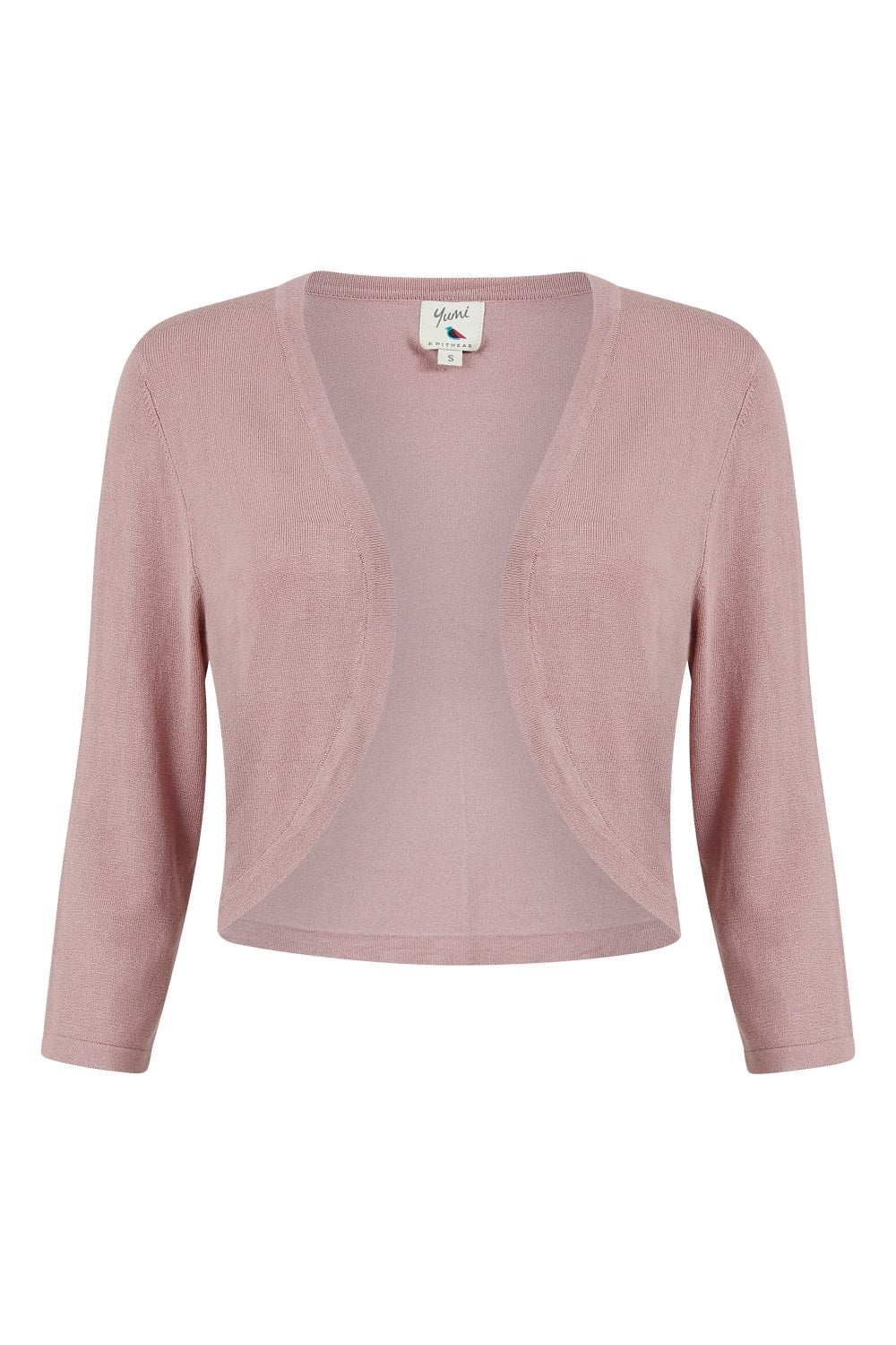 Yumi Blush Knitted Curve Bolero