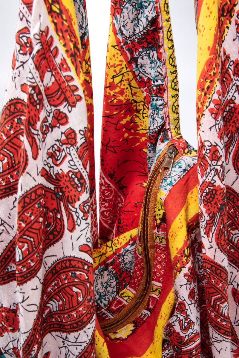 Boho & Ethnic Print Bag: Queen of Fire