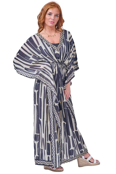 Cotton Express Delivery Kaftan/ Navy