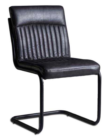 Dark grey dining chair (sold in pairs)