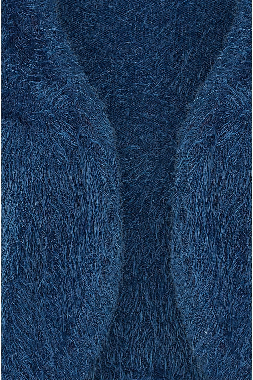 Yumi Navy Eyelash Knit Bolero