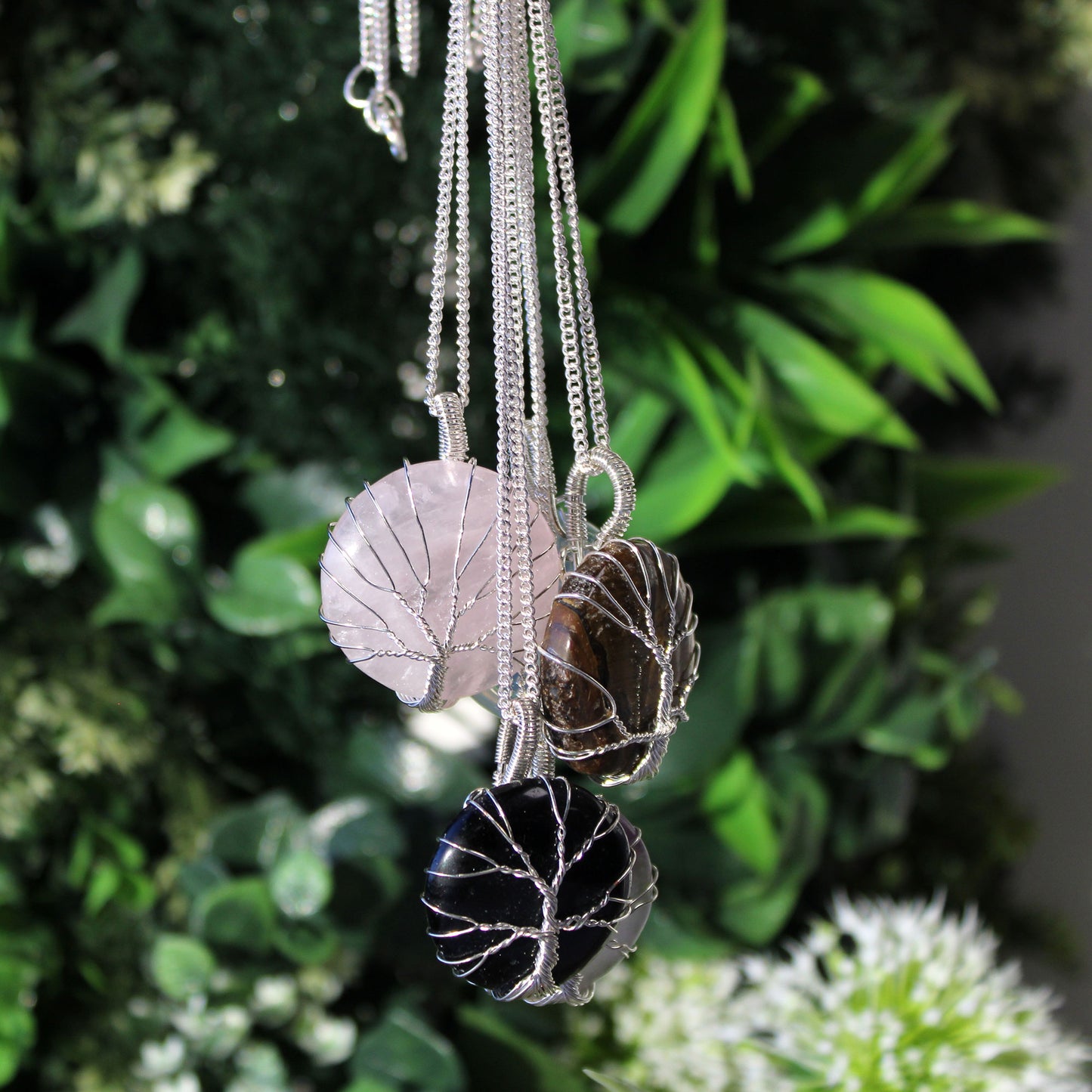 Tree of Life Gemstone Necklace - Amethyst