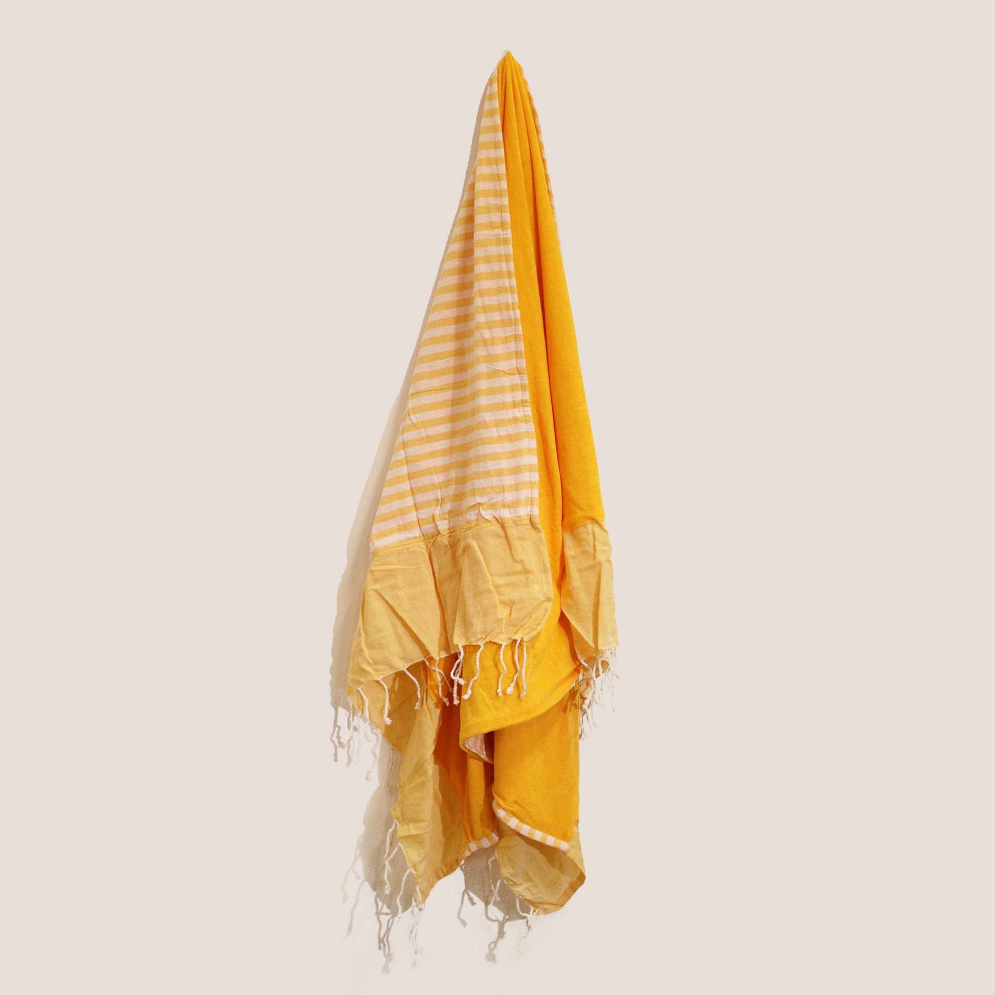 Cotton Pario Towel - 100x180 cm - Sunny Yellow - Kaftans direct