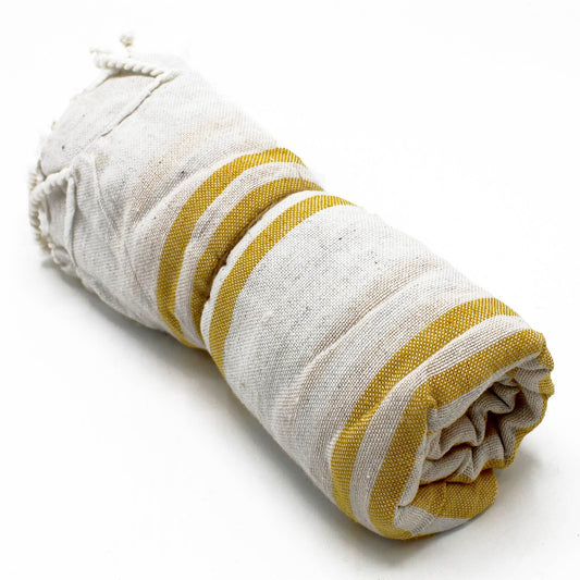 Hamman Spa Towel - Sunrise Yellow - 90x170cm - Kaftan direct