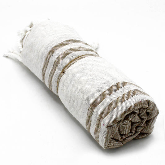 Hamman Spa Towel - Sand- 90x170cm - Kaftan direct