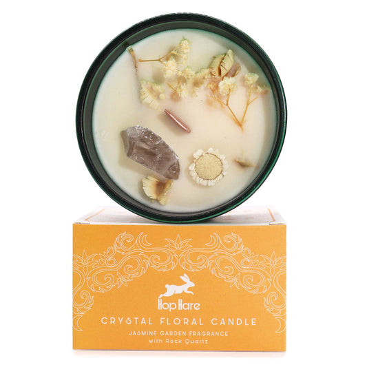 Hop Hare Crystal Magic Flower Candle - The Lion