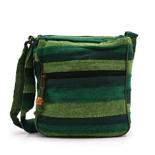 Lrg Nepal Sling Bag (Adjustable Strap) - Forest Green