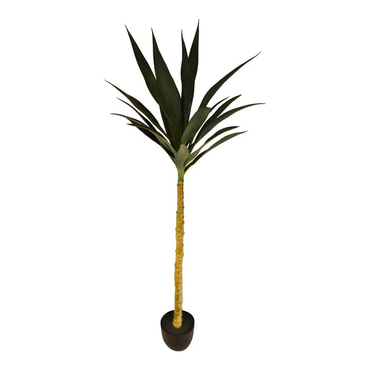 Artificial Single Trunk Yucca Tree, 130cm - Kaftan direct