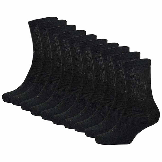 10 Pairs Kids Athletic Sport Socks Cushioned Breathable Durable for Running Hiking Football Boys Girls Anti-Blister Moisture-Wicking by Sock Stack