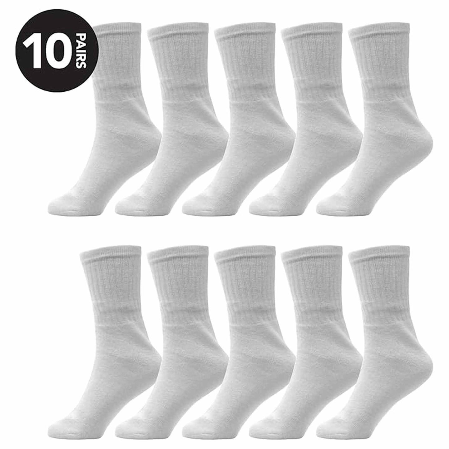 10 Pairs Kids Athletic Sport Socks Cushioned Breathable Durable for Running Hiking Football Boys Girls Anti-Blister Moisture-Wicking by Sock Stack