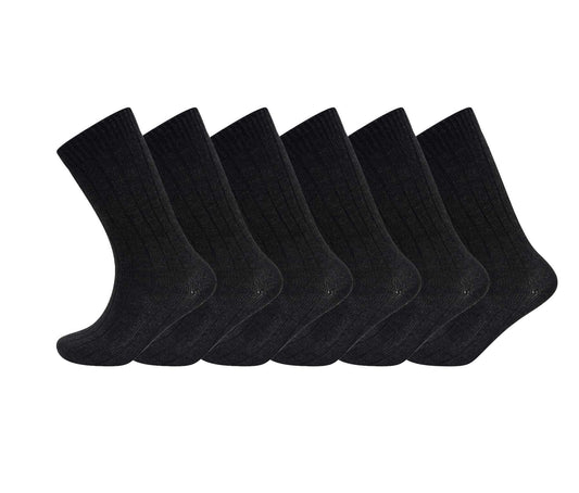 12 Pack Men's Thermal Merino Wool Work Boot Socks Reinforced Heel and Toe Warm Breathable for Hiking Winter Wear Moisture-Wicking Odor-Resistant by Sock Stack