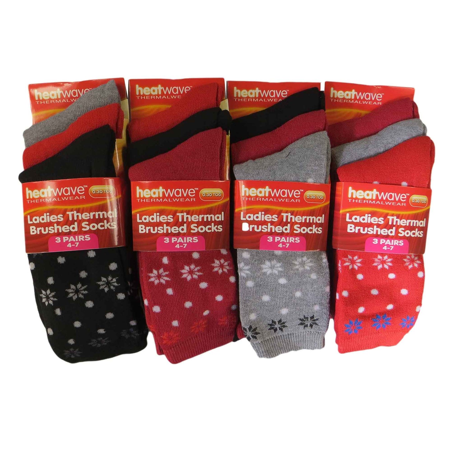 12 Pack Womens Thermal Winter Socks Extra Warm for Cold Weather High Insulation with 2.3 Tog Rating Perfect for Work Boots and Outdoor Activities by Heatwave Thermalwear