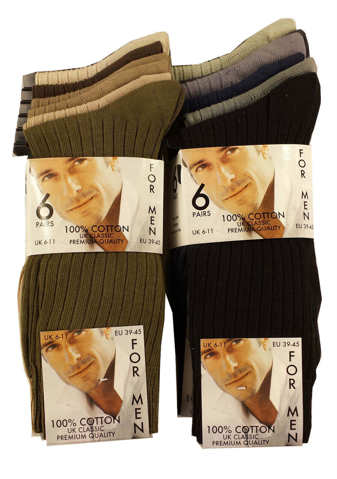 12 Pairs Men's 100 Cotton Moisture-Wicking Antibacterial Dress Work Socks Assorted Brown Black Comfortable All Day Wear Sustainable by Sock Stack