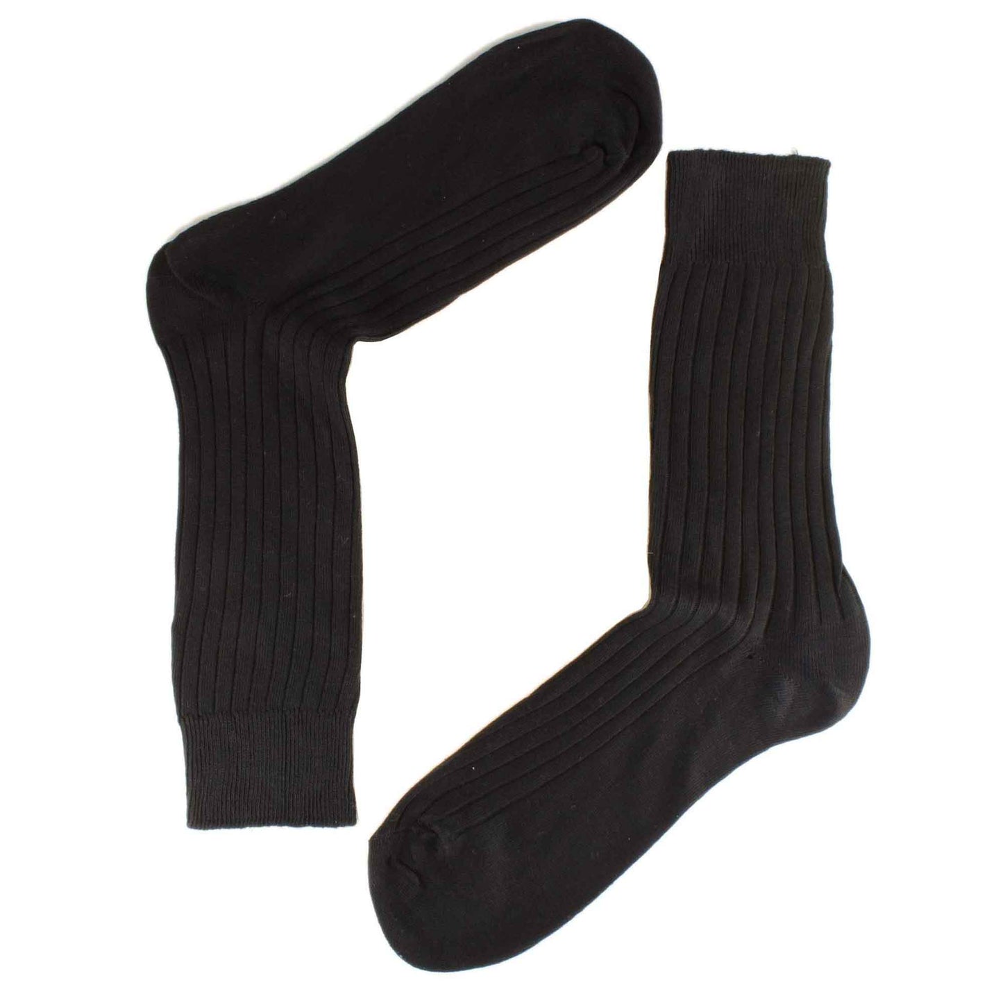 12 Pairs Men's Seamless Toe 100% Cotton Dress Socks Ribbed Moisture-Wicking Antibacterial Breathable Assorted Colours for Formal and Casual Wear by Sock Stack