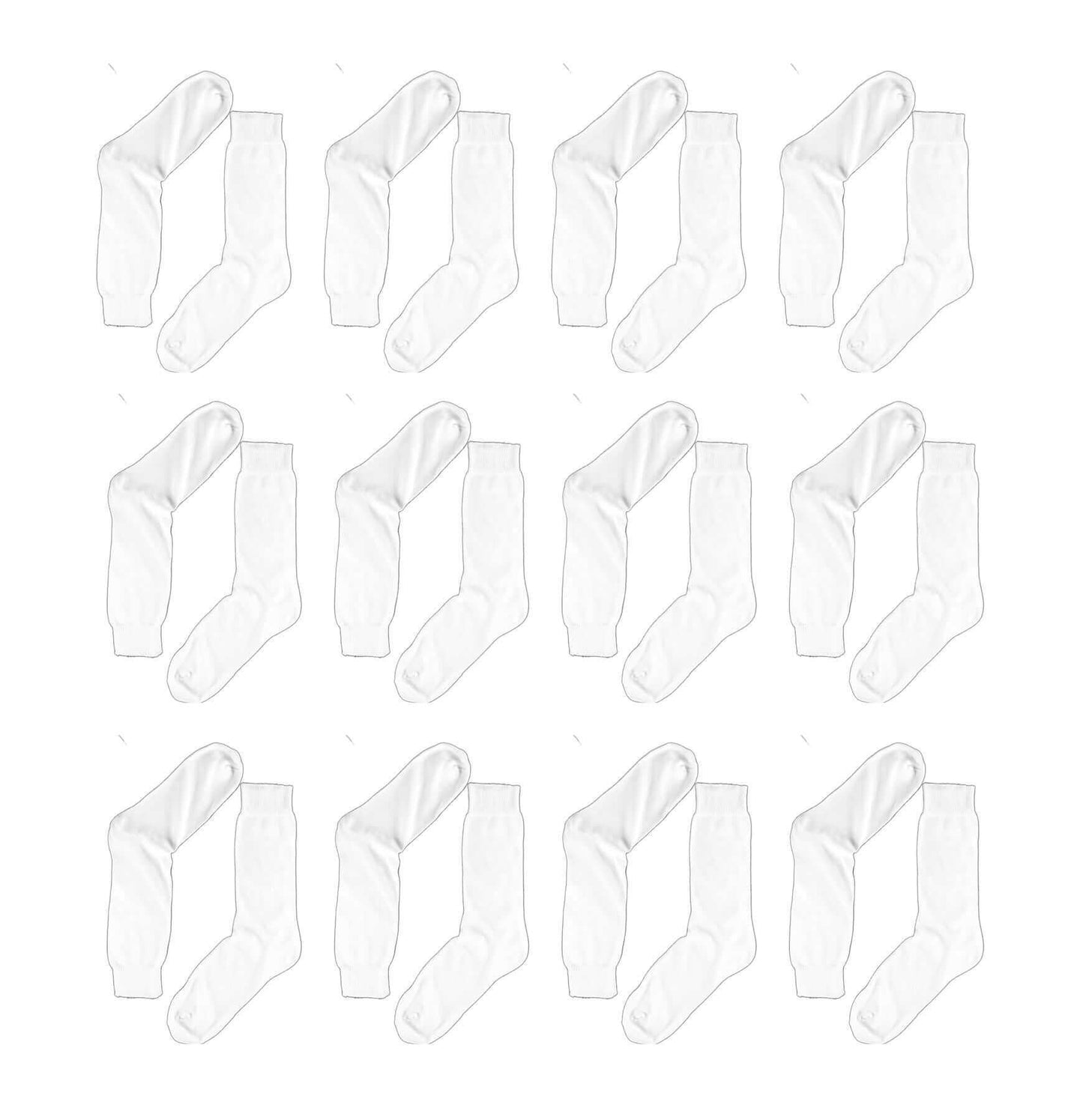 12 Pairs Mens Dress Socks Seam-Free Toe 100% Sustainable Cotton Moisture-Wicking Antibacterial Breathable Elastic Band Ideal for Office Formal Wear UK 6-11 EU 39-45 by Sock Stack