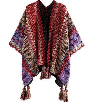 Boho Western Style Poncho