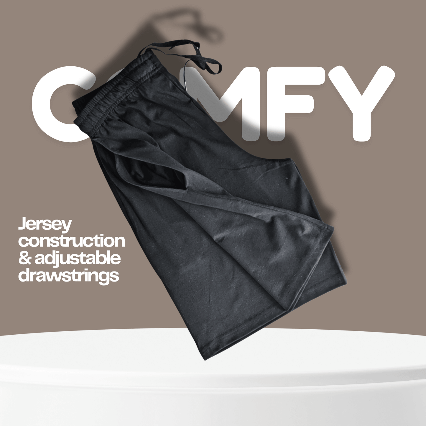 2 Pack Men's Cotton Lounge Bottoms Stretchable PJ Pants Available in Black Navy Grey Durable and Cozy Loungewear Medium to 5X-Large by Sock Stack