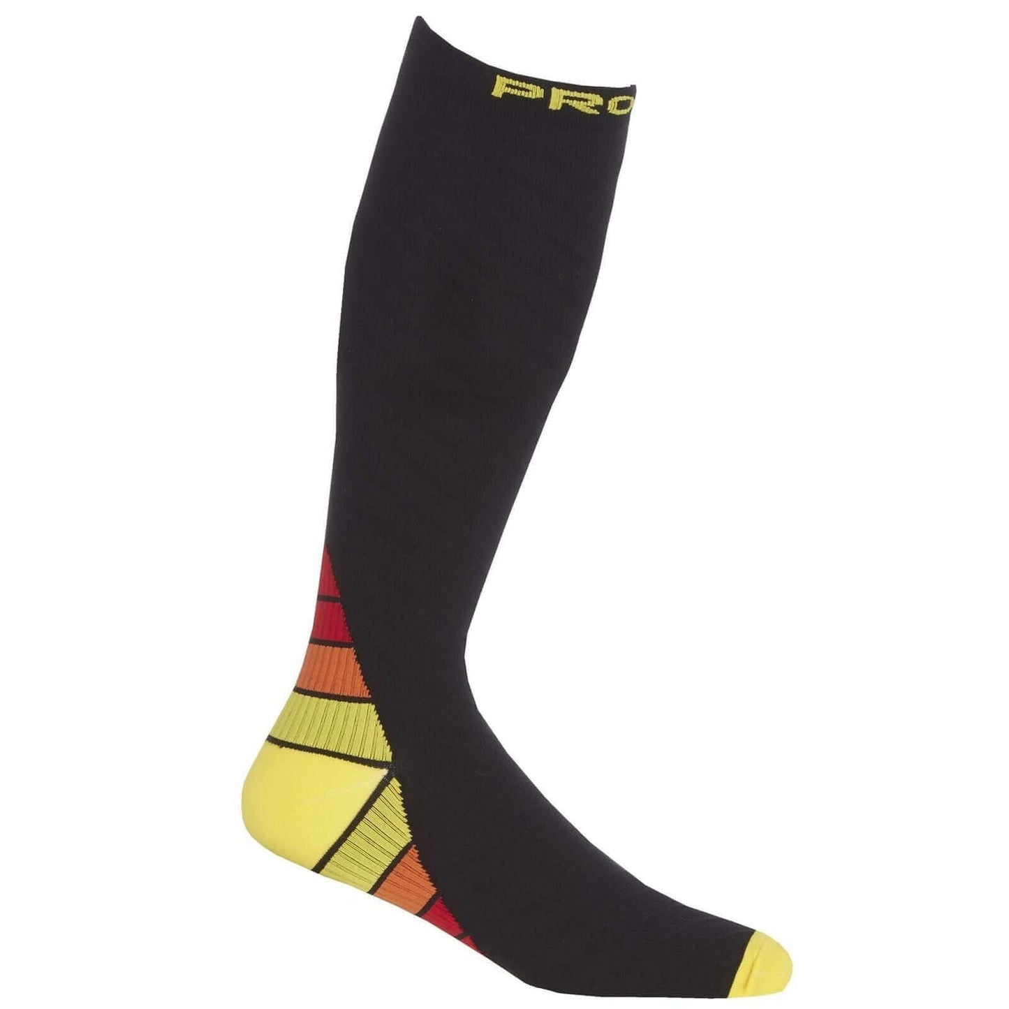 2 Pack Men's Long Compression Socks for Running and Training Breathable Anti-Crimp Design with Arch Brace Support Ideal for Sports and Recovery Black Assorted Toe Styles by Sock Stack