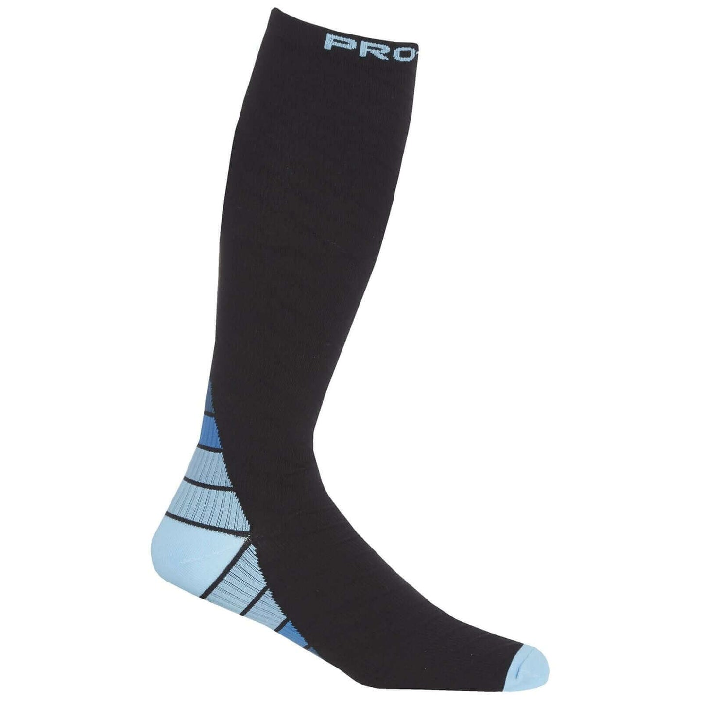 2 Pack Men's Long Compression Socks for Running and Training Breathable Anti-Crimp Design with Arch Brace Support Ideal for Sports and Recovery Black Assorted Toe Styles by Sock Stack