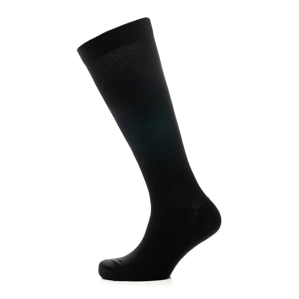 2 Pairs Unisex Travel Socks Black Long Knee High Breathable Flight Socks by Sock Stack