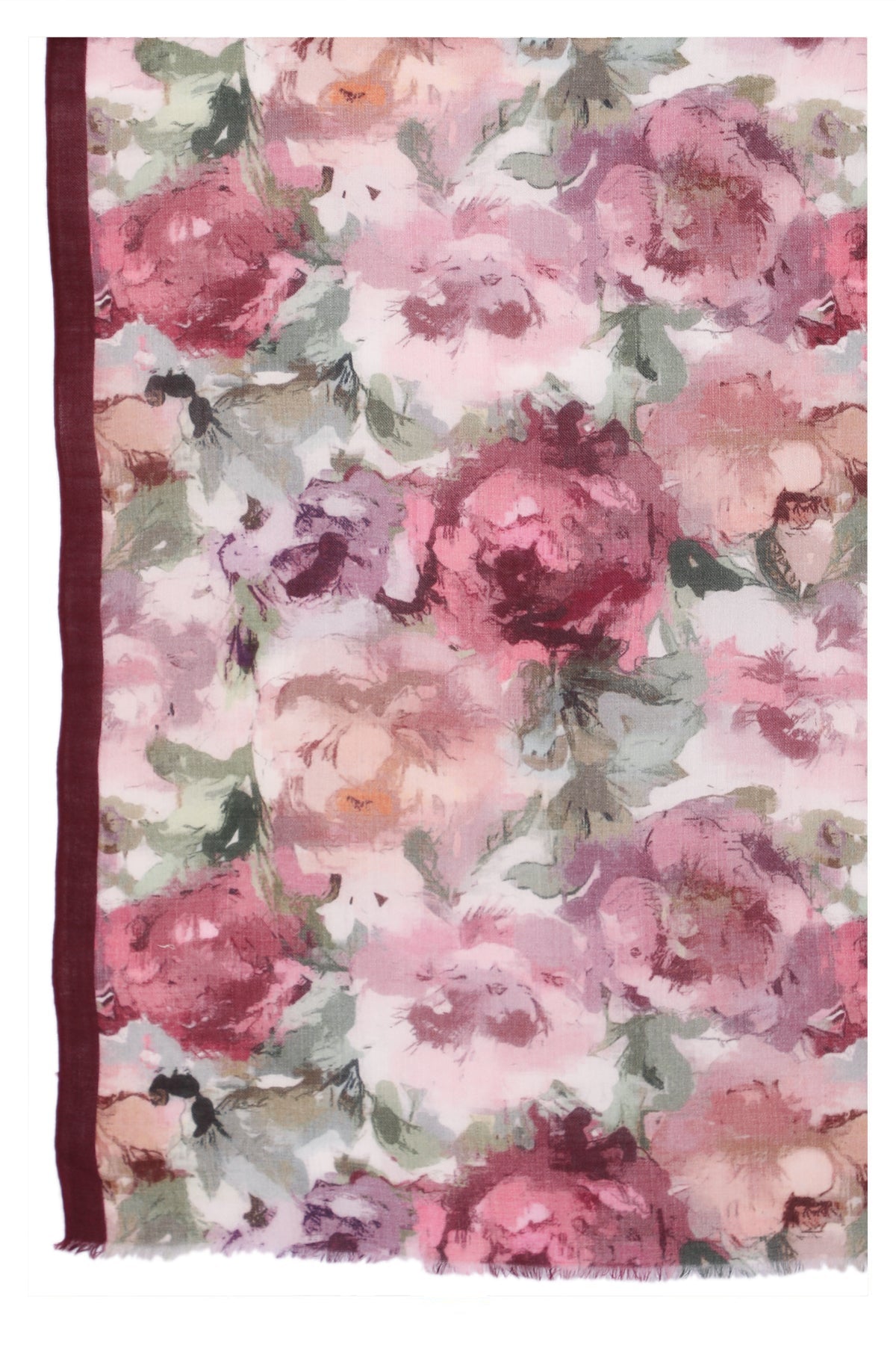 Romantic Bloom Wool Scarf - Multi Coloured | SVEŽElife