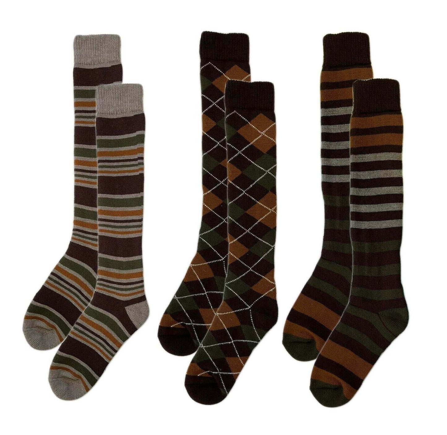 3 Pack Men's Thermal Wellington Boot Socks Reinforced Heel Toe Cushioned Comfort Ideal for Outdoor Hiking Work Durable Warm Size UK 6-11 by Sock Stack