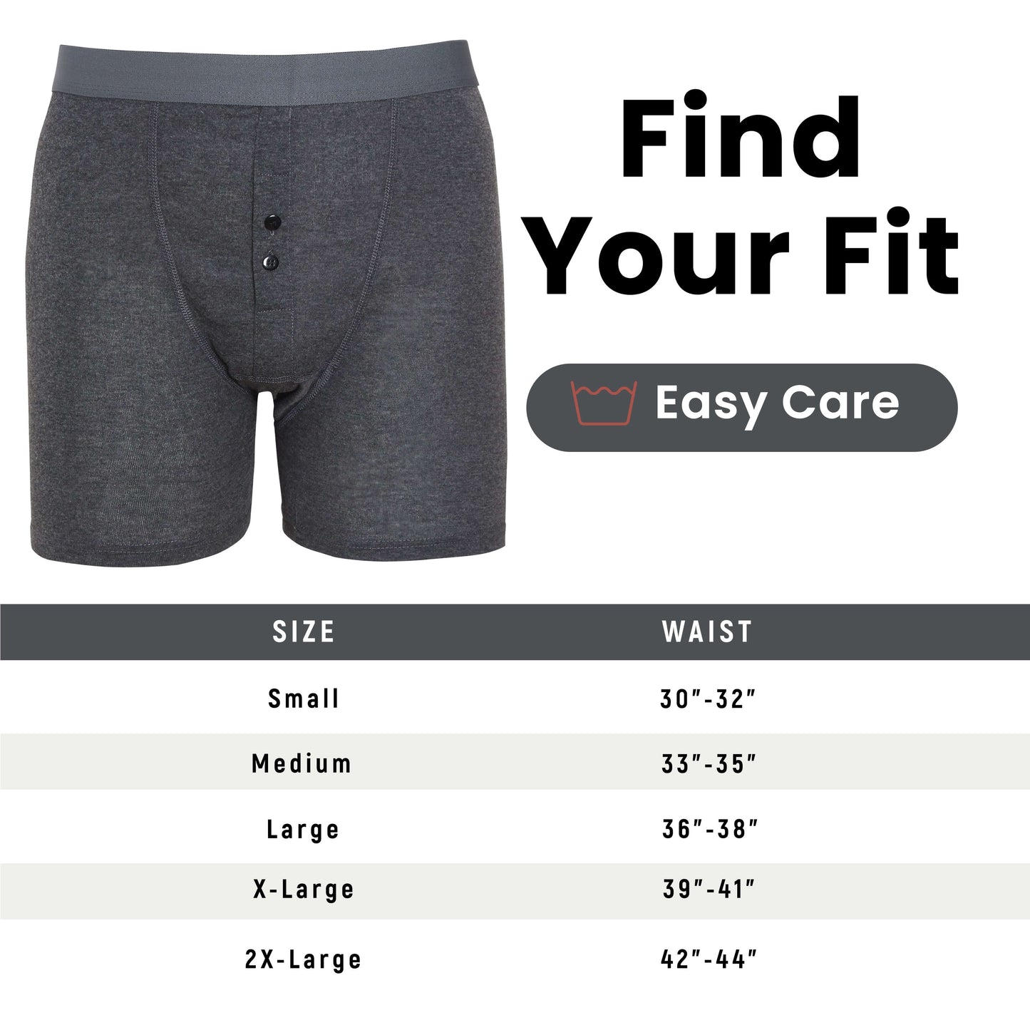 6 Pack Striped Black Grey Cotton Stretch Boxer Shorts Menswear Classic Activewear Breathable Soft and Durable Underwear for Men by Sock Stack