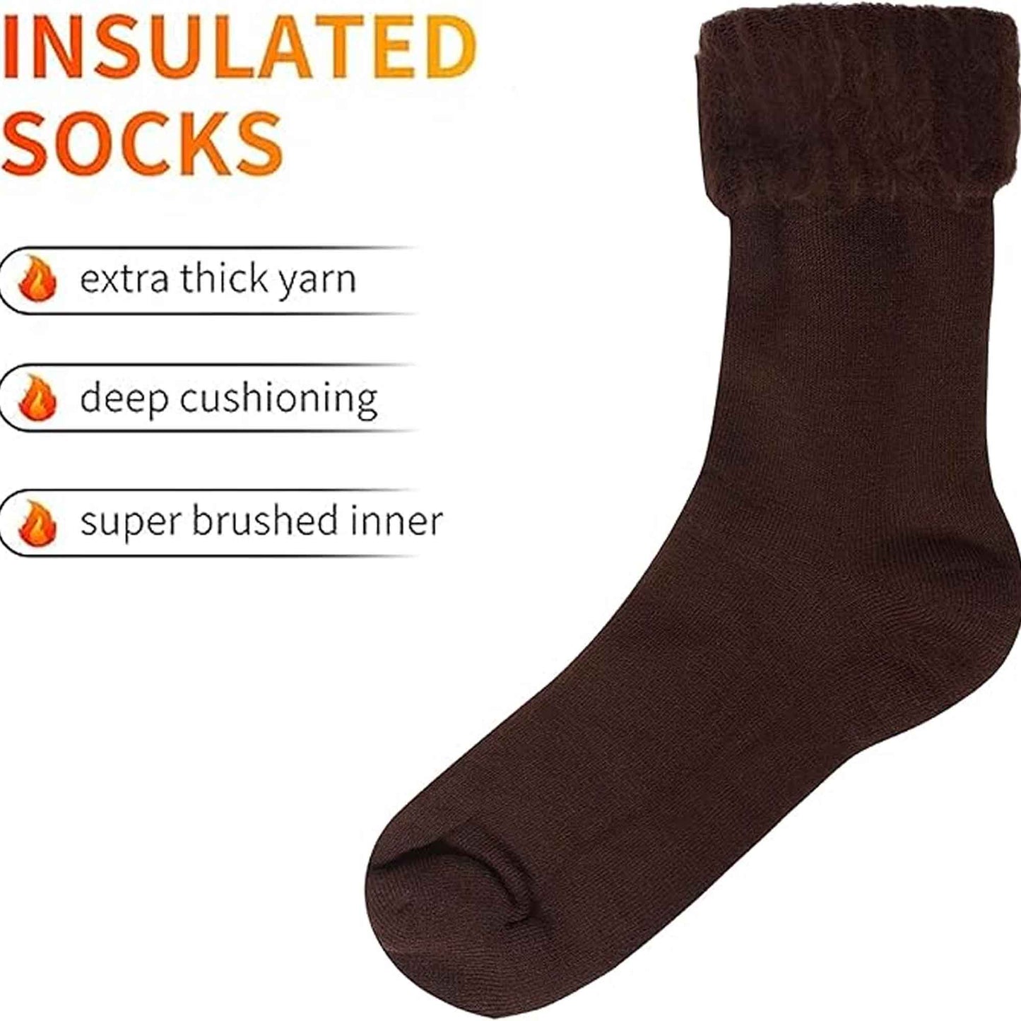 6 Pairs Men's Ultra Soft Thermal Fluffy Bed Socks Cozy Warm Insulated Lounging and Sleeping Socks in Stylish Designs for Winter Comfort UK Sizes 6-11 by Sock Stack