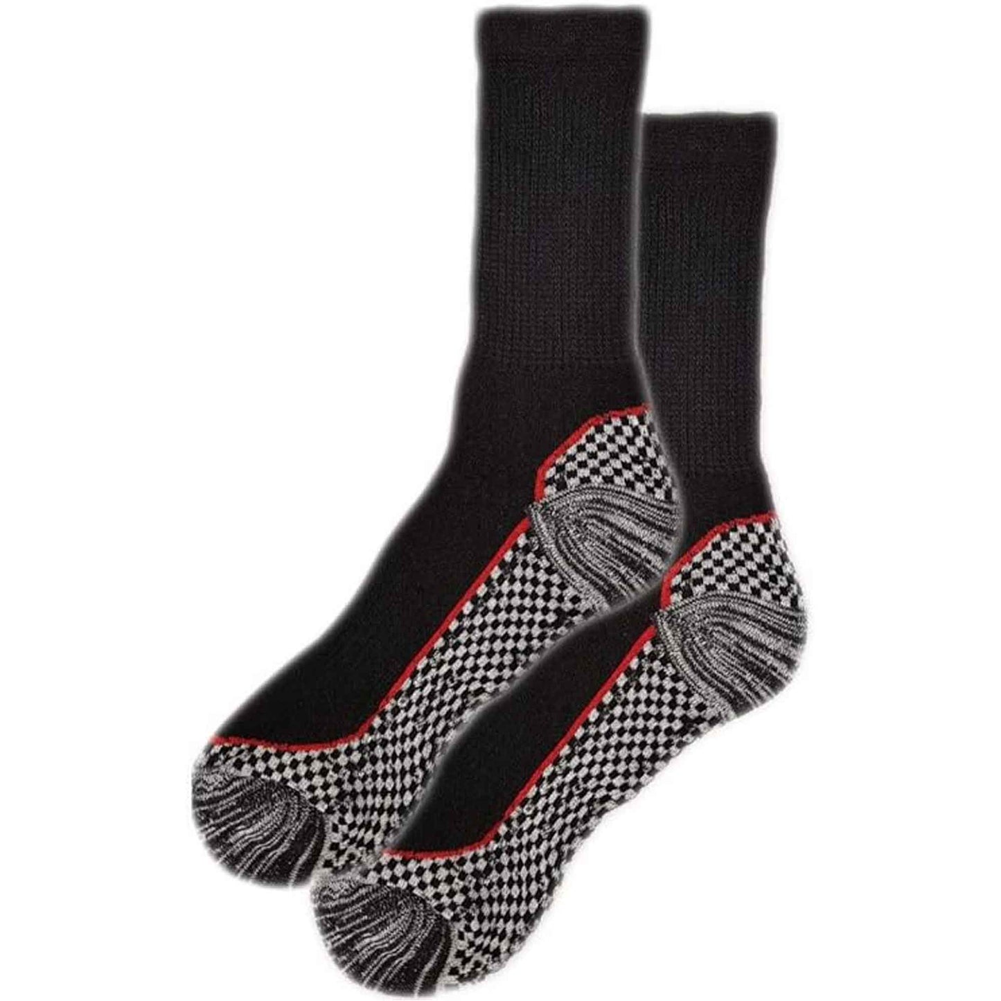 6 Pairs Mens Bamboo Moisture-Wicking Work Socks Cushioned Reinforced Heel Toe Durable Odour Control Ideal for Construction Hiking Long Hours by Sock Stack