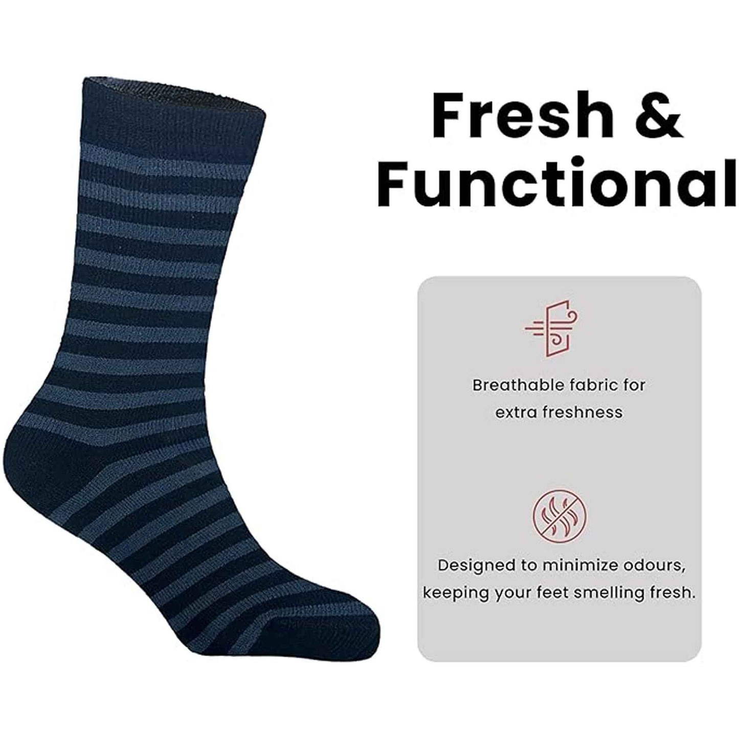 6 Pairs Thermal Work Boot Socks for Men Warm Thick Cushioned Durable Reinforced Heel and Toe Size 6 11 Outdoor Winter by Sock Stack