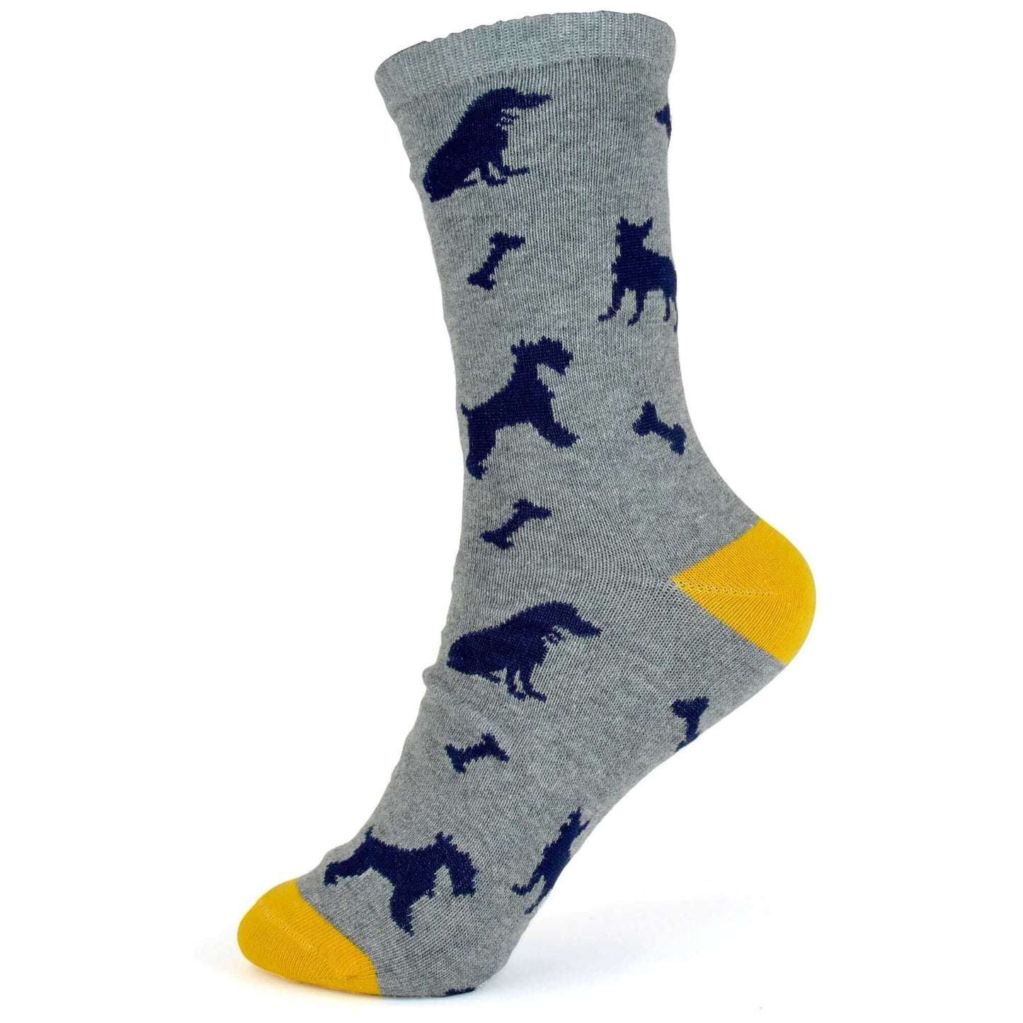 6 Pairs Women's Cotton Rich Socks Fun Designs Stripes Dots Leopard Fox Dog Cat Prints UK 4-7 Breathable Durable by Sock Stack