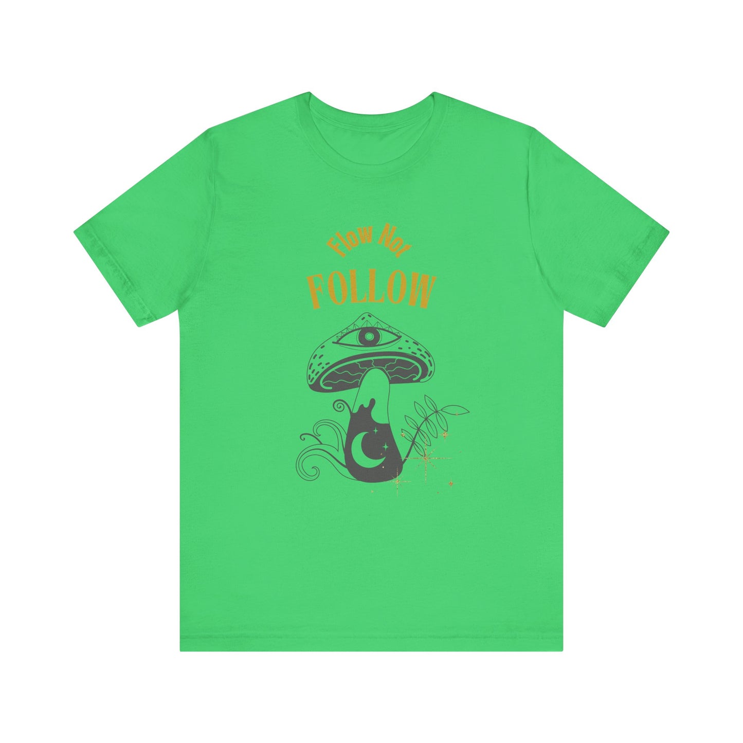 Whimsical Mushroom Tee - How Not Follow, Boho Shirt, Unisex T-shirt, Nature Lover Gift, Fall Fashion