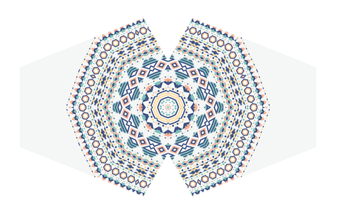 Reusable Fashion Face Mask - Aztec Tribal (Adult)