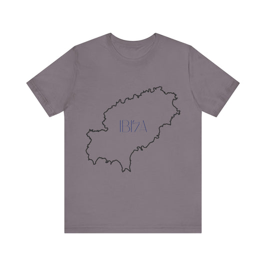 Stylish Map Outline Tee for Travel Lovers, Unisex Tee, Gift for Adventurers, Casual Wear