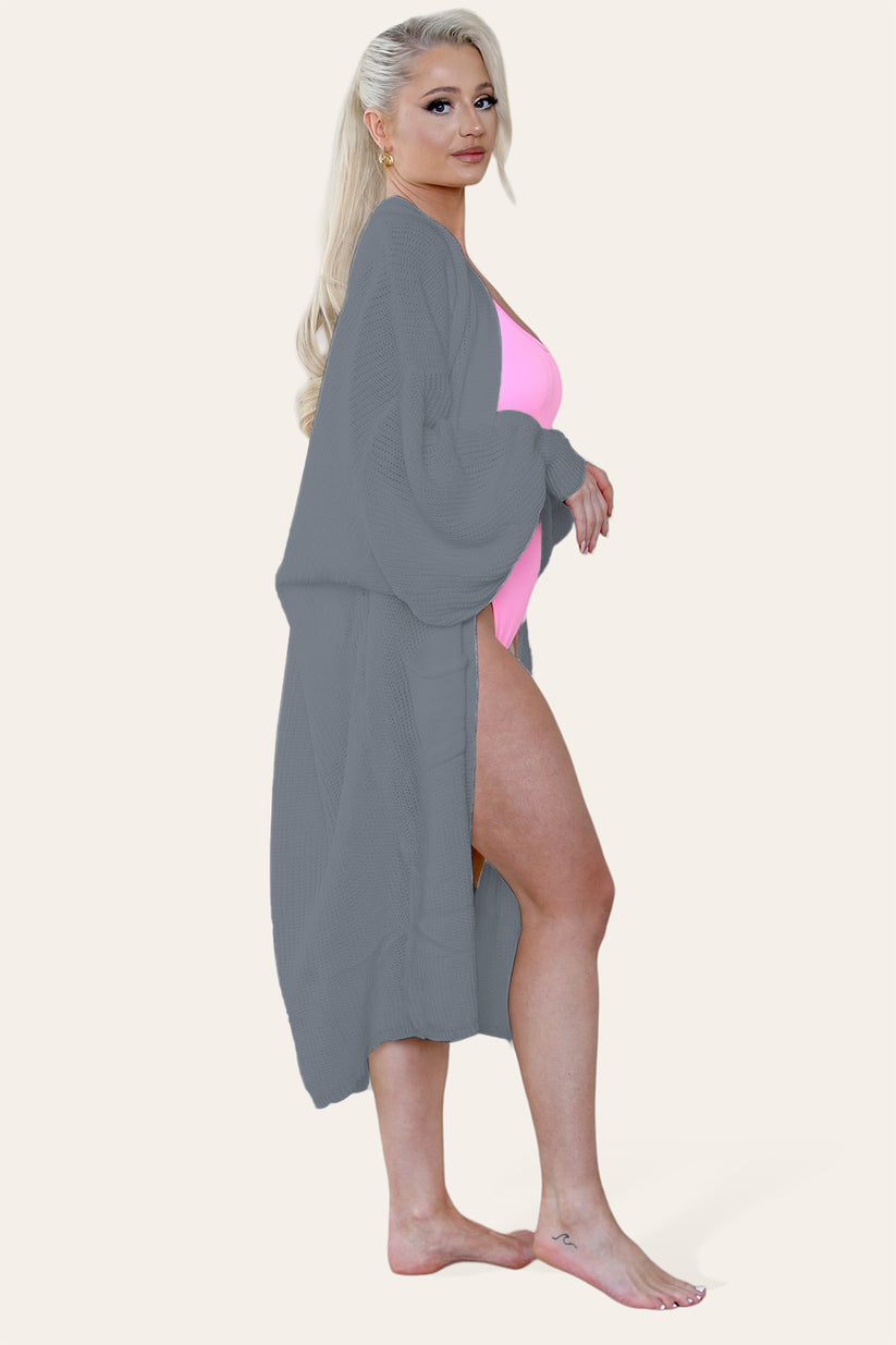 Ladies Balloon Sleeve Cardigan