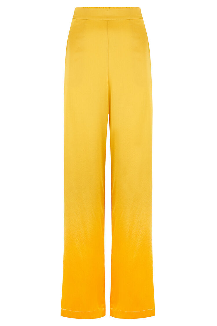Aurelie Honeybee Silk Trouser