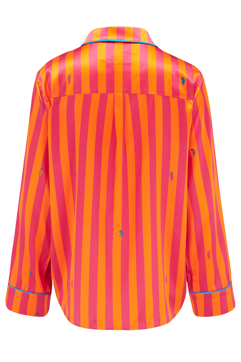 Aurelie Sunset Stripe Silk Shirt