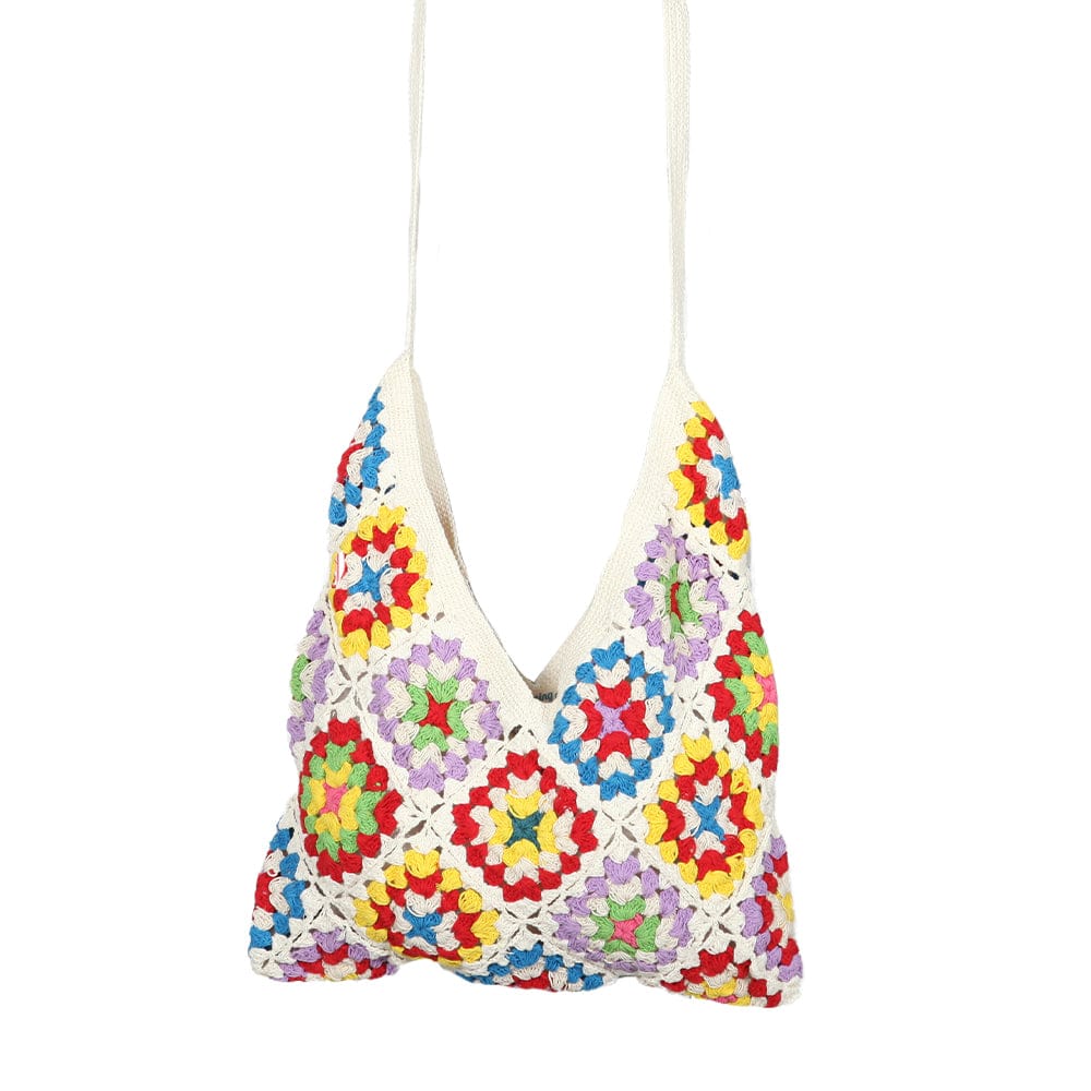 Crochet Granny Square Shoulder Bag