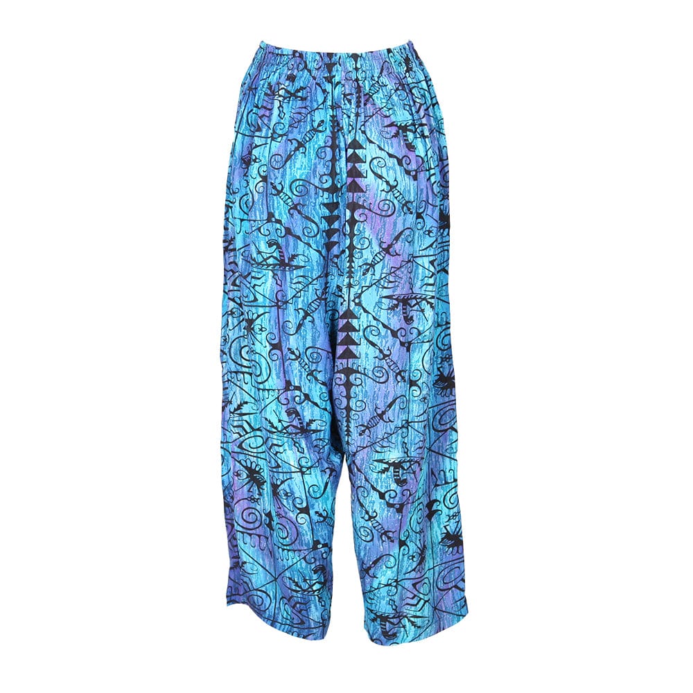 Abstract Lizard Print Trousers
