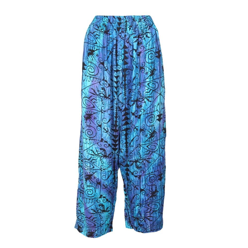 Abstract Lizard Print Trousers