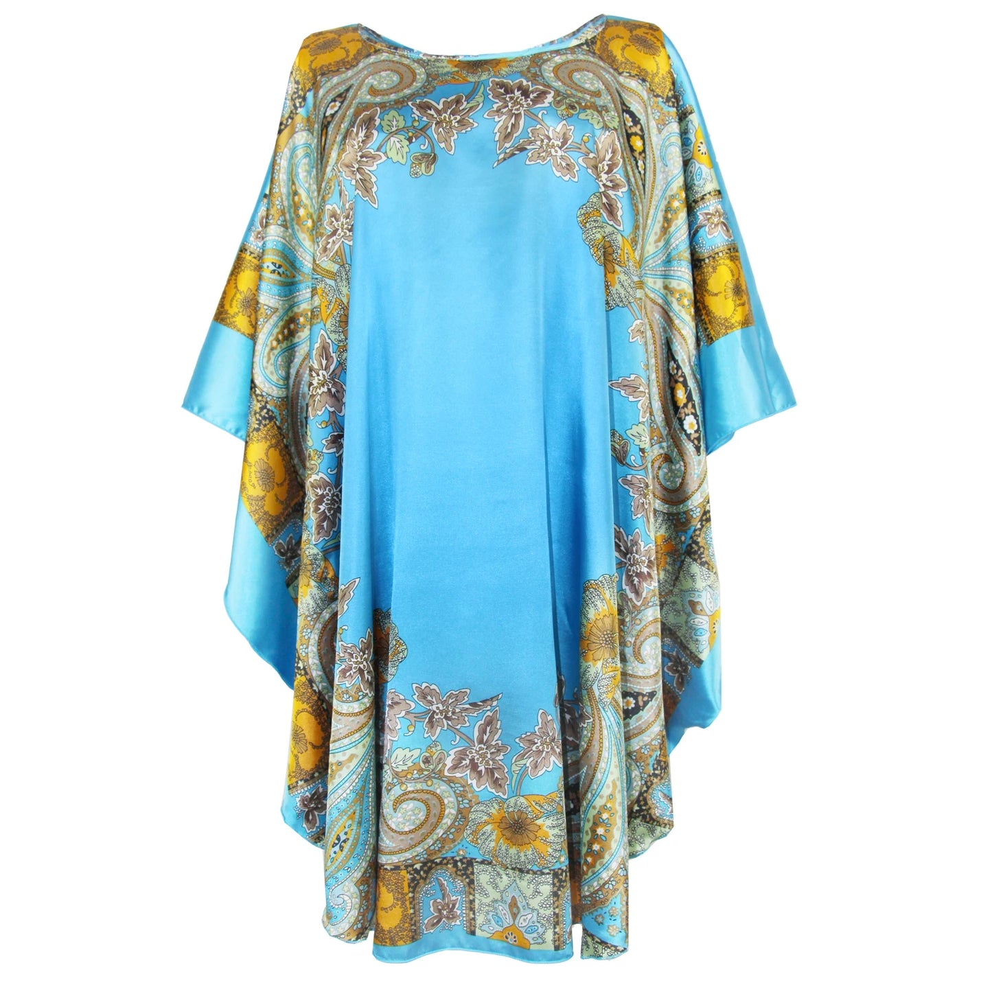 Silk Rayon Robe Bath Gown/beach cover up.