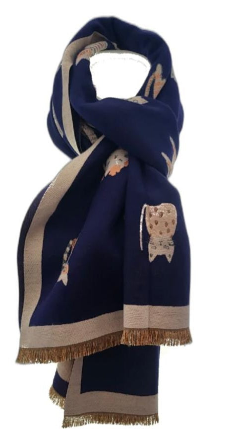 Cute cat winter scarf