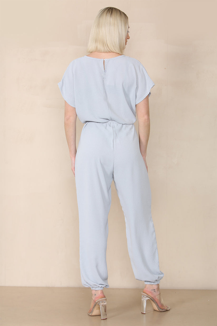 Tie Waist Stylish Harem Jumpsuit