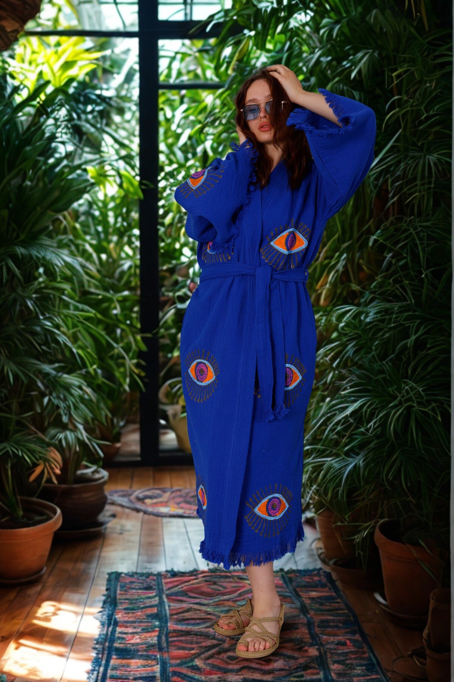 NAYA Kimono in Sapphire Blue