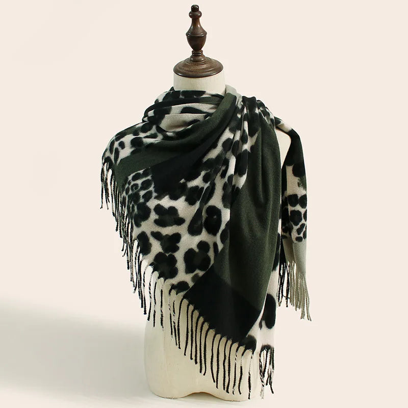 Winter New Leopard Print Scarf