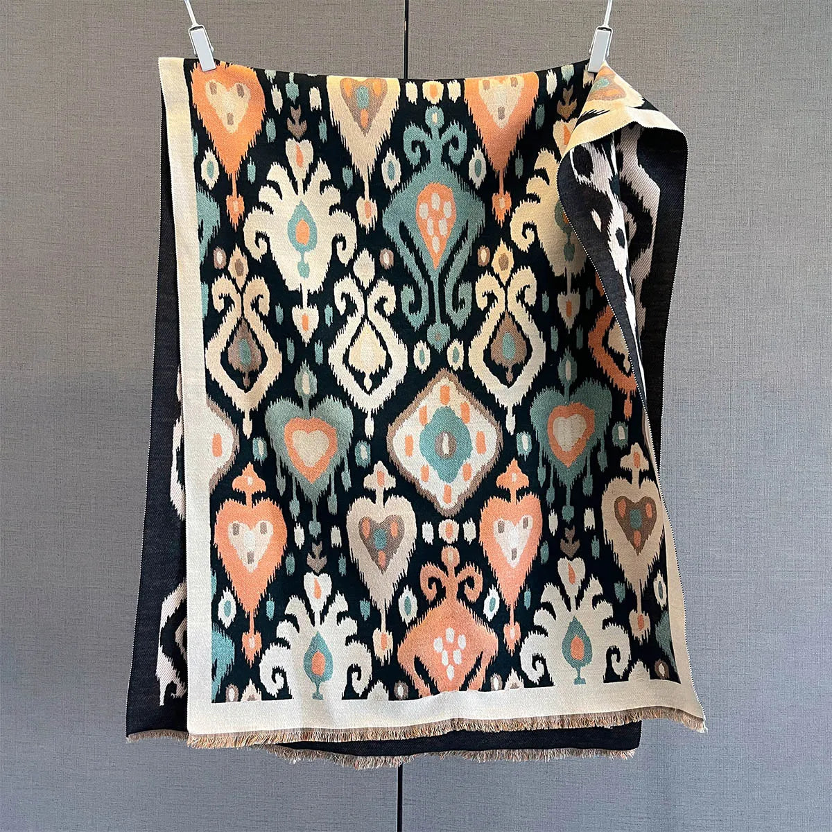 Women Autumn Winter Thick Warm Shawl Wrap Retro Luxury Scarf BigBlanket Bufanda Poncho Echarpe Pashmina Stoles Cold-proof Hijab