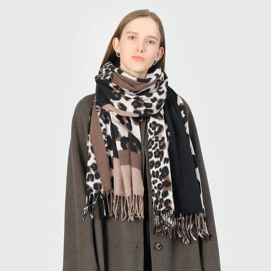 Winter New Leopard Print Scarf
