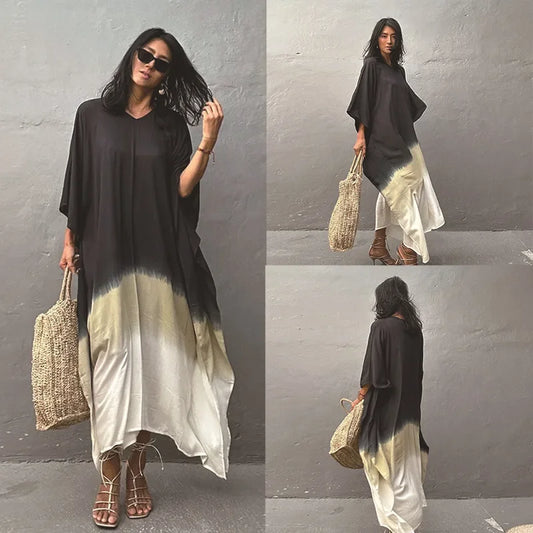 Women's Cotton Gradient Kaftan