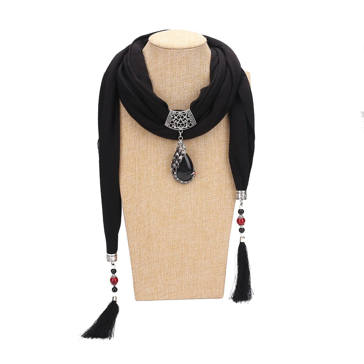 Women Scarf Pendant Necklace